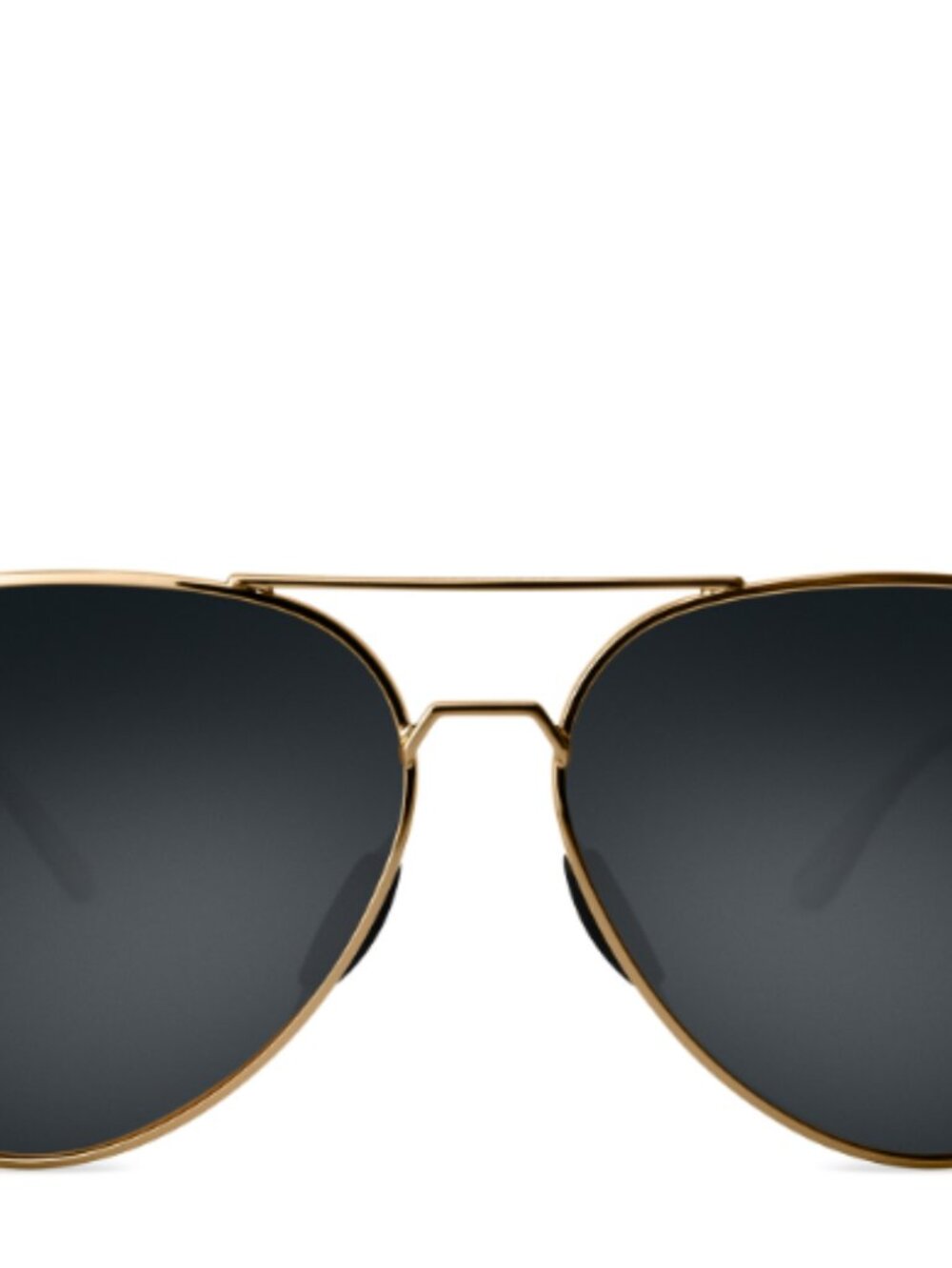 NWT Shady Rays Tangle Free Black Gold Polarized Small Aviator
